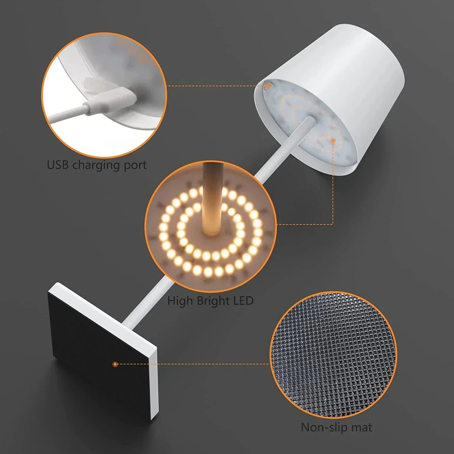 Cordless Rechargeable LED Table Light