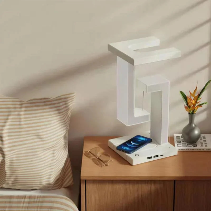 Suspended LED Wireless Charging Table Lamp