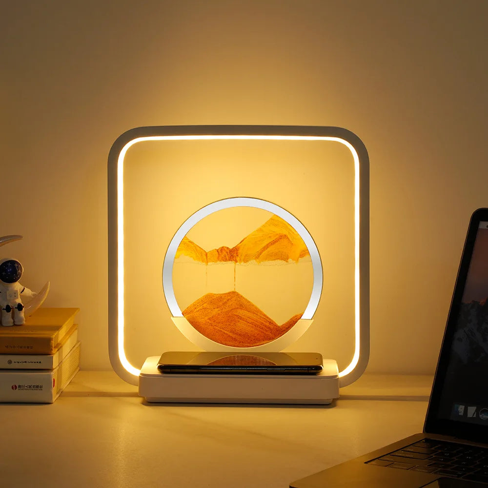 3D Flowing Sand LED Light