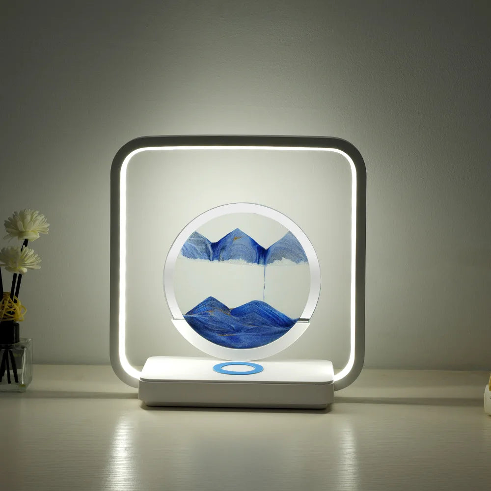 3D Flowing Sand LED Light